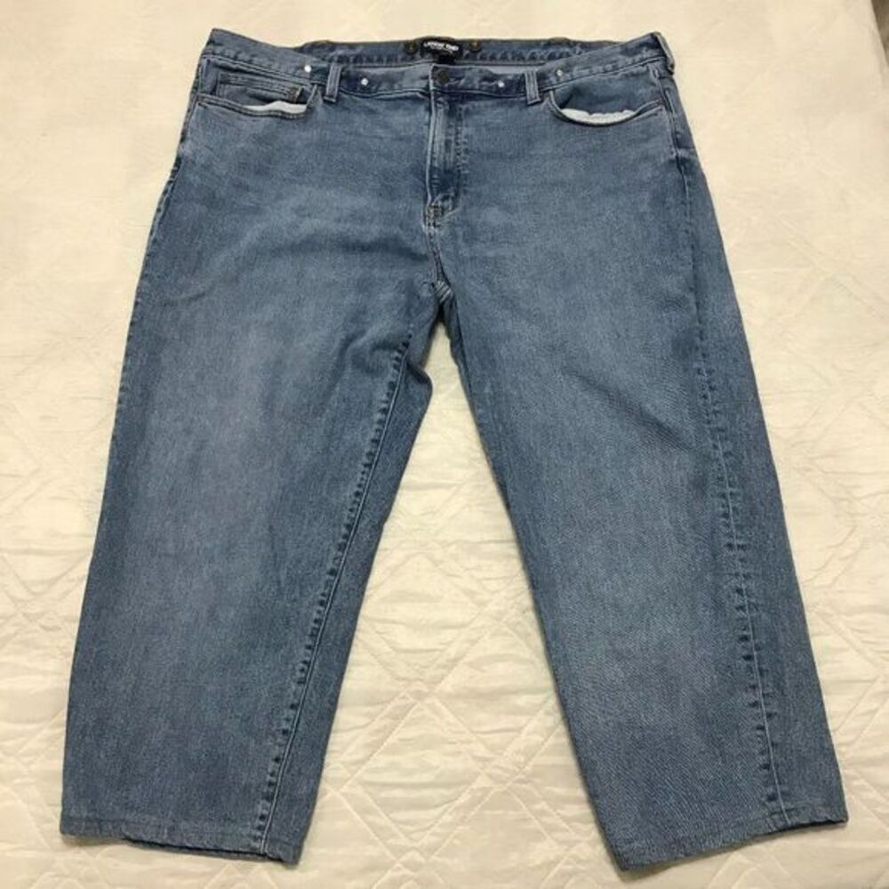 Lands' End square‎ rigger suspender ready blue jeans 46X25